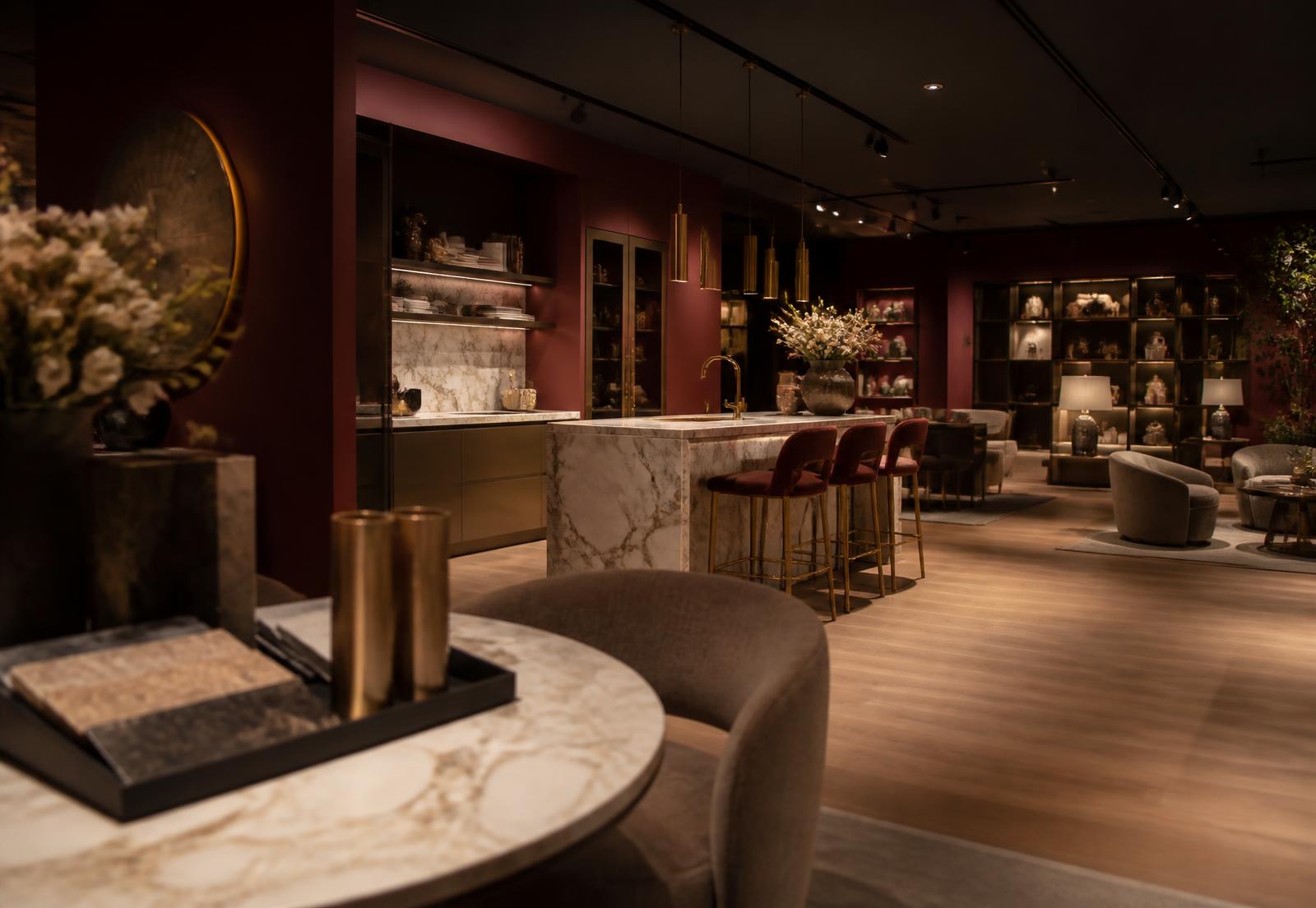 De luxe showroom van DeHuyzen Interior in Zeist